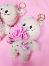 Load image into Gallery viewer, Hime gyaru Labubu key chain trinket, sweet lolita bag charm