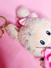 Load image into Gallery viewer, Hime gyaru Labubu key chain trinket, sweet lolita bag charm