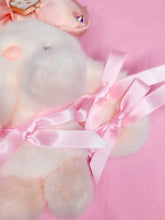 Load image into Gallery viewer, Hime gyaru bunny key chain trinket, sweet lolita bling bag charm