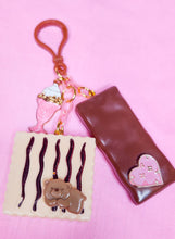 Load image into Gallery viewer, Hime gyaru chocolate key chain trinket, sweet lolita bag charm