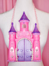 Load image into Gallery viewer, Pink oversized frosted castle necklace, fairy spank kei decora B GRADE