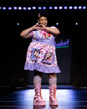 Load image into Gallery viewer, SALE Lovecore lollipop fairy spank kei jumper skirt, size L
