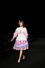 Load image into Gallery viewer, Lovecore lollipop ruffle below-knee skirt - Lovely Dreamhouse - Made to order