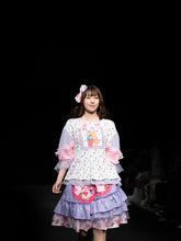 Load image into Gallery viewer, SALE Lovecore lollipop ruffle below-knee skirt - Lovely Dreamhouse sample - size S