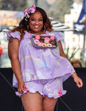 Load image into Gallery viewer, Unicorn rainbow fairy spank kei pajama set, made to order