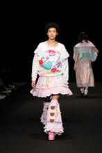 Load image into Gallery viewer, Pastel collage ruffle skirt - Lovely Dreamhouse sample - Size small/medium