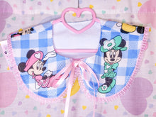 Load image into Gallery viewer, Minnie Mouse blue gingham detachable collar, fairy spank kei