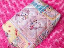 Load image into Gallery viewer, Retro showa patchwork quilted cosmetic bag, Swimmer zipper pouch