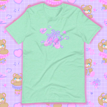 Load image into Gallery viewer, mint t-shirt with ballet slippers