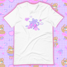 Load image into Gallery viewer, white t-shirt with ballet slippers