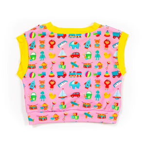 Kidcore toy crop top - Lovely Dreamhouse - Made to order