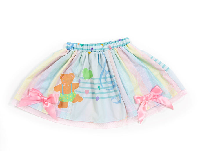 Pastel rainbow music note skirt - Lovely Dreamhouse - Made to order