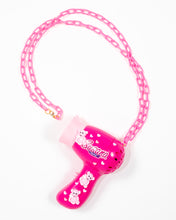Load image into Gallery viewer, Pink blowdryer necklace - Lovely Dreamhouse - Made to order