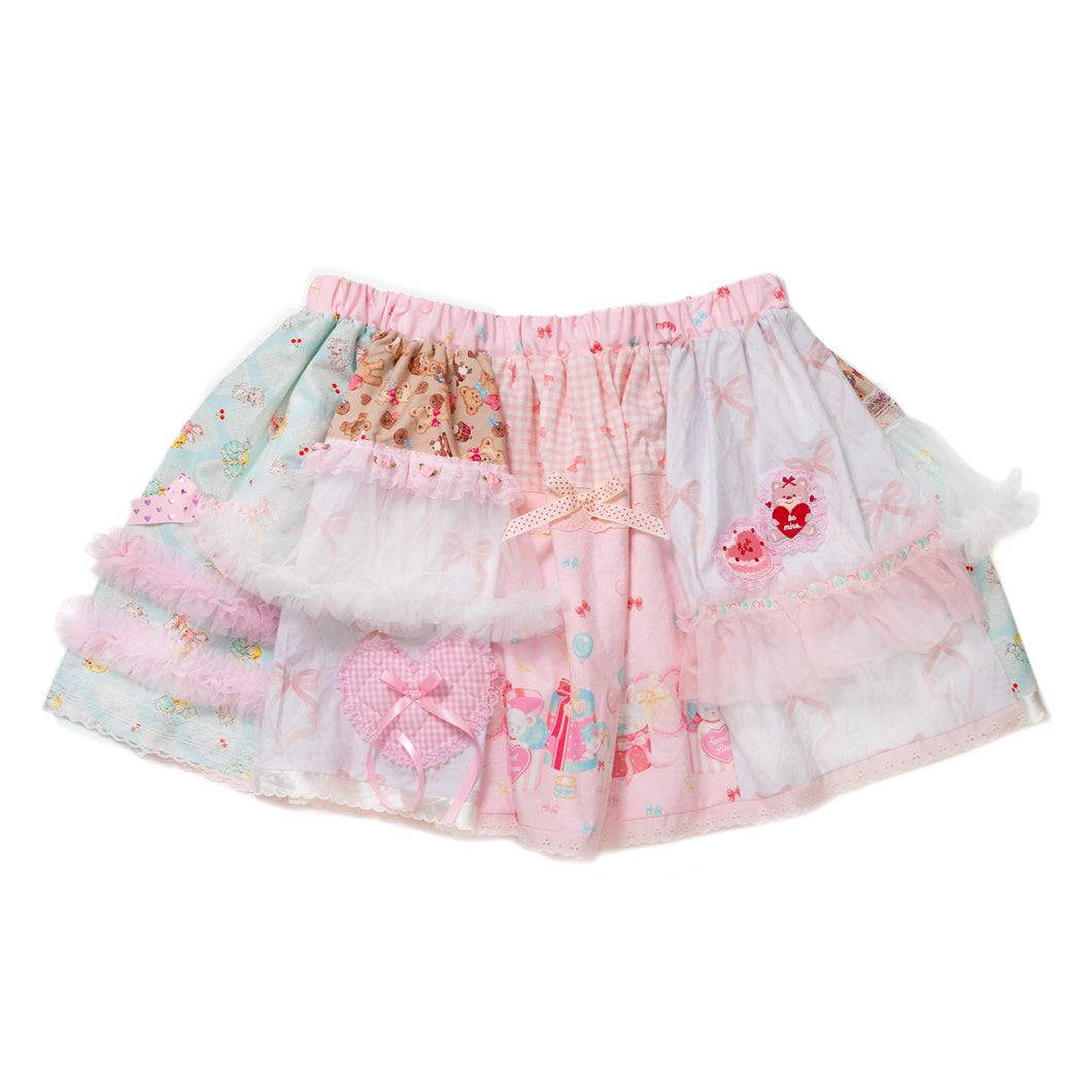 Lovecore maximalist tulle ruffle sweet lolita skirt, size XL
