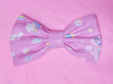 Load image into Gallery viewer, Little Twin Stars unicorn glitter hair bow