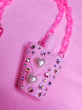Load image into Gallery viewer, Pink perfume chunky bling maximalist necklace