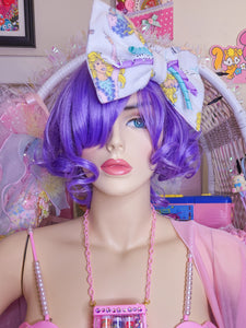 90's doll ice skating curly ribbon hair bow