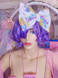 90's doll ice skating curly ribbon hair bow