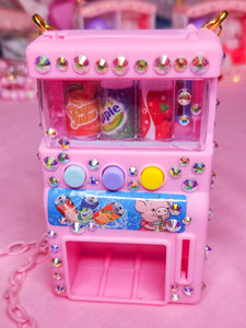 Pink Japan SparkleFizz vending machine chunky bling maximalist necklace