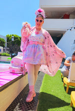 Load image into Gallery viewer, Barbie rainbow paneled Spank! Kei skirt, size S XL