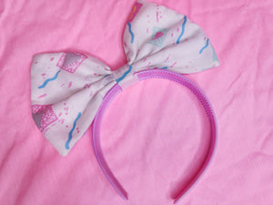 90's doll memphis geometric spank kei headband bow