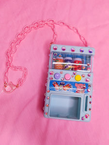 Blue Japan SparkleFizz vending machine chunky bling maximalist necklace