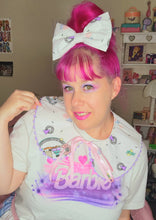 Load image into Gallery viewer, 80s/90s memphis geometric print fairy kei hair bow