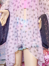 Load image into Gallery viewer, Pastel pink skull kimono top