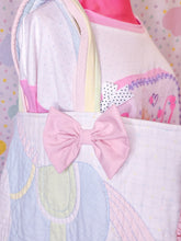 Load image into Gallery viewer, Upcycled baby rocking horse quilted ruffle tote bag