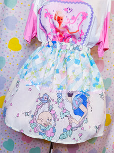 Snow White fairy kei skirt, size M