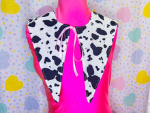 Load image into Gallery viewer, Cow print pointy detachable collar