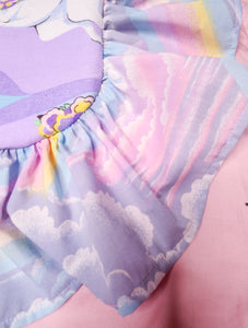 Unicorn/rainbow quilted spank kei ruffle tote bag