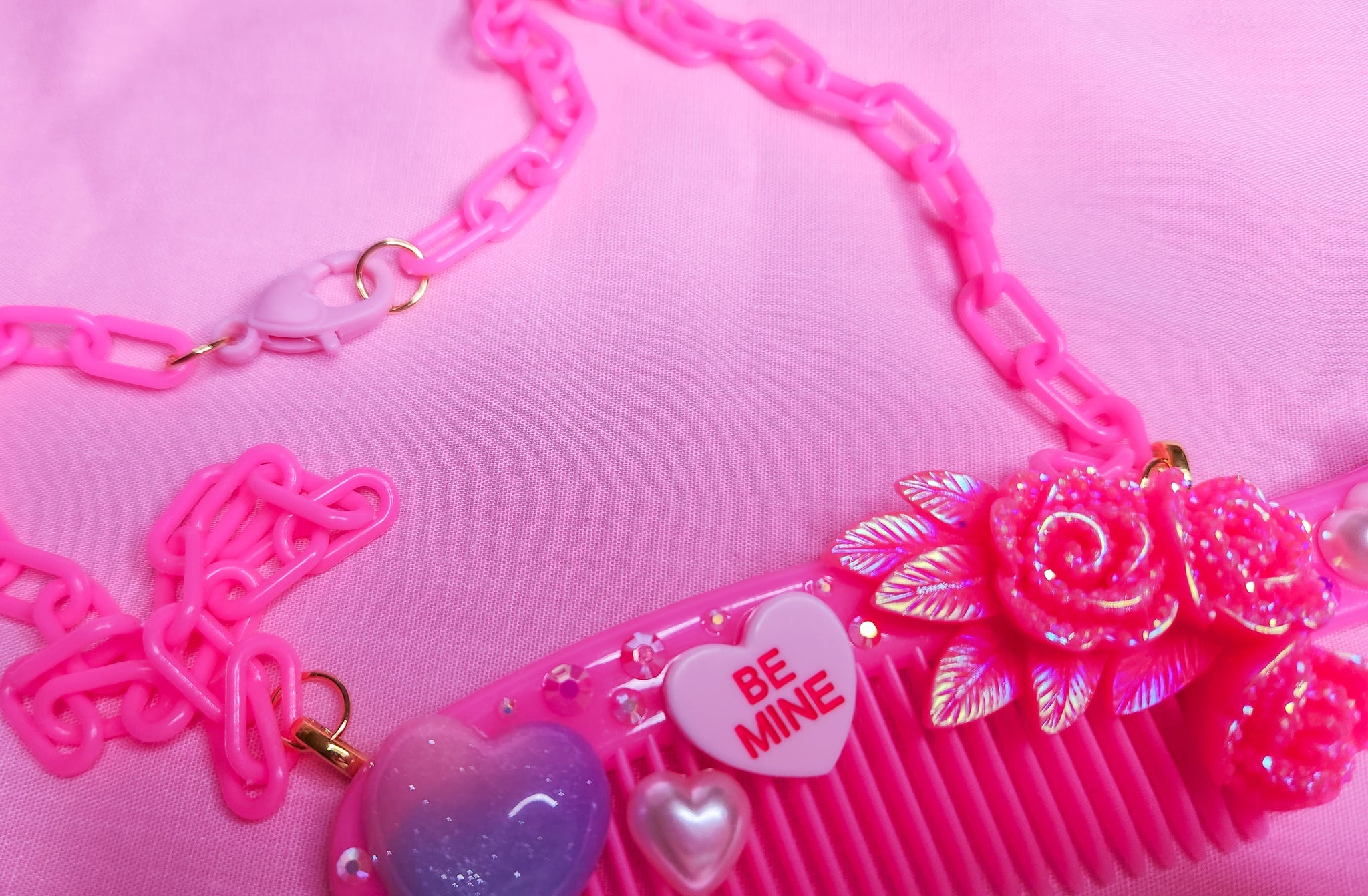 Dante chunky pink bead necklace – Lesley Ashworth
