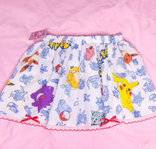 Load image into Gallery viewer, 90&#39;s Pokemon upcycled skirt, size L