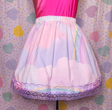 Load image into Gallery viewer, Pastel rainbow upcycled skirt, size 2X