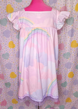 Load image into Gallery viewer, Pastel rainbow fairy spank kei nightie dress, plus size S 3X