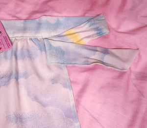 Pastel rainbow apron, 90's fairy spank kei