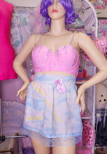 Load image into Gallery viewer, SALE Pastel rainbow apron, 90&#39;s fairy spank kei