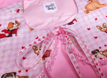 Load image into Gallery viewer, Pink gingham puppy lovecore fairy spank kei detachable collar