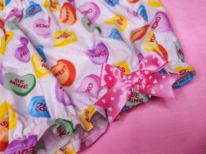 Conversation Hearts lovecore Valentine fairy kei bloomers, size S-2X