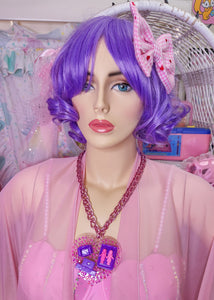 Lesbian dollhouse maximalist necklace, fairy spank kei bimbocore