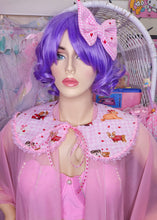 Load image into Gallery viewer, Pink gingham puppy lovecore fairy spank kei detachable collar