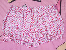 Load image into Gallery viewer, White Conversation Hearts lovecore Valentine fairy kei bloomers, size XL