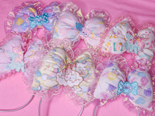 Load image into Gallery viewer, Unicorn carnival castle sweet lolita fairy kei puffy bow headband