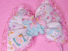 Load image into Gallery viewer, Unicorn shopping fairy kei puffy bow headband