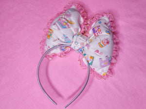 Unicorn shopping fairy kei puffy bow headband