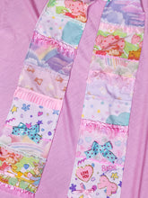 Load image into Gallery viewer, Patchwork pastel scarf, fairy spank kei