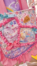 Load image into Gallery viewer, Pink conversation hearts lovecore collage quilted ruffle tote bag