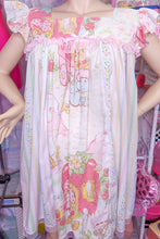 Load image into Gallery viewer, Strawberry Shortcake upcycled paneled 80s nightie dress size 2X