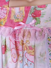 Load image into Gallery viewer, Strawberry Shortcake upcycled paneled 80s nightie dress size 2X